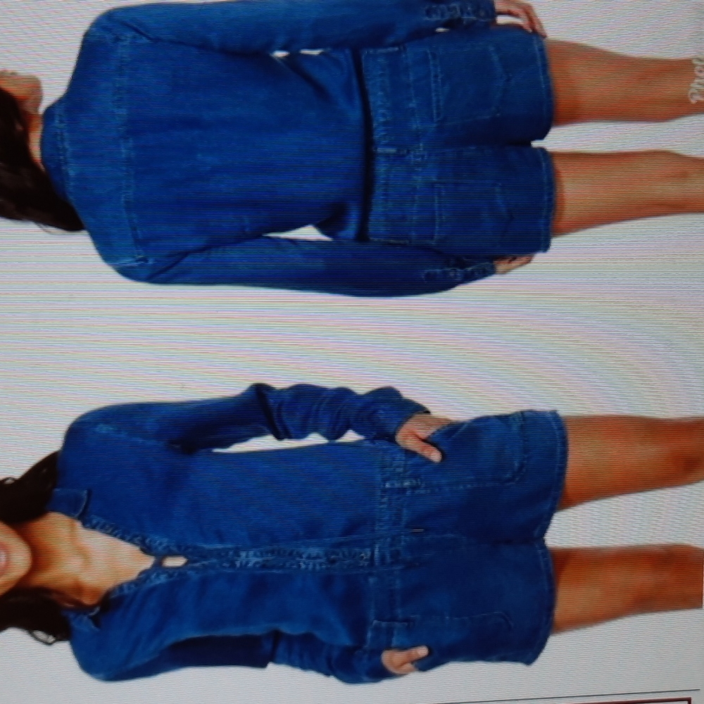 PAIGE denim lace up long sleeve romper small